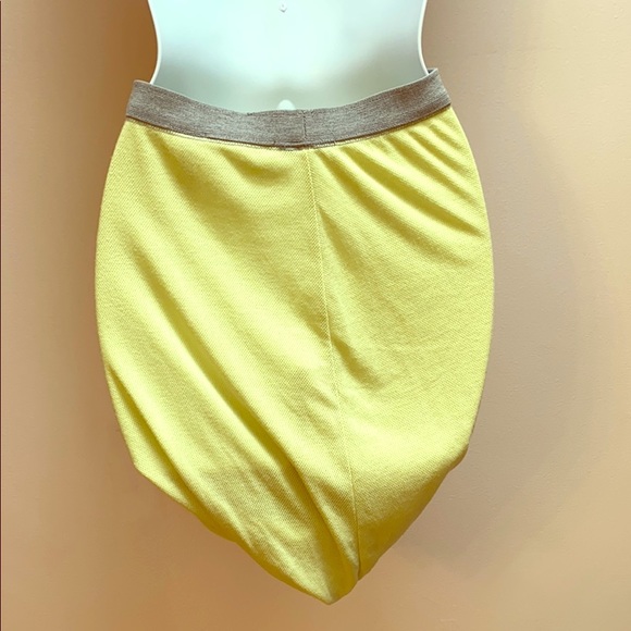 T by Alexander Wang Twist Skirt Neon Yellow XS - Picture 6 of 6
